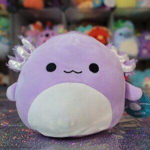 Squishmallows NWT 7" Monica the Purple Axolotl Stuffed Plush Toy